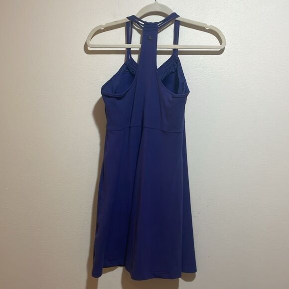 Prana Pristine Tank Dress Purple Strappy Racerback Athletic Active Size Small - Picture 7 of 11
